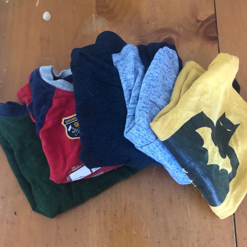 Five boys long sleeve Ts, 18-24mo great condition!